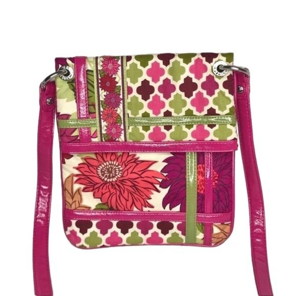 Vera Bradley Flipster Hello Dahlia crossbody bag - Picture 1 of 8
